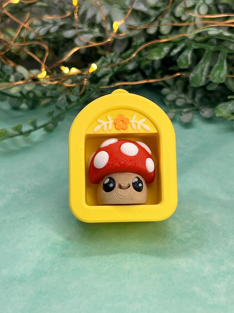 Nook Key Chain Mini Book Shelf Fidget Clicker Keychain Book Nook With Frog Gift, Cat ...