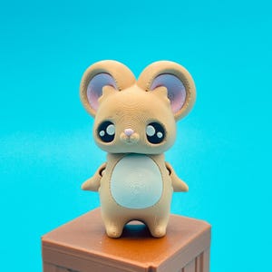 Zabawka-fidget w kształcie myszy – brelok Flexi Pixie Mice, zawieszka do torby, prezent