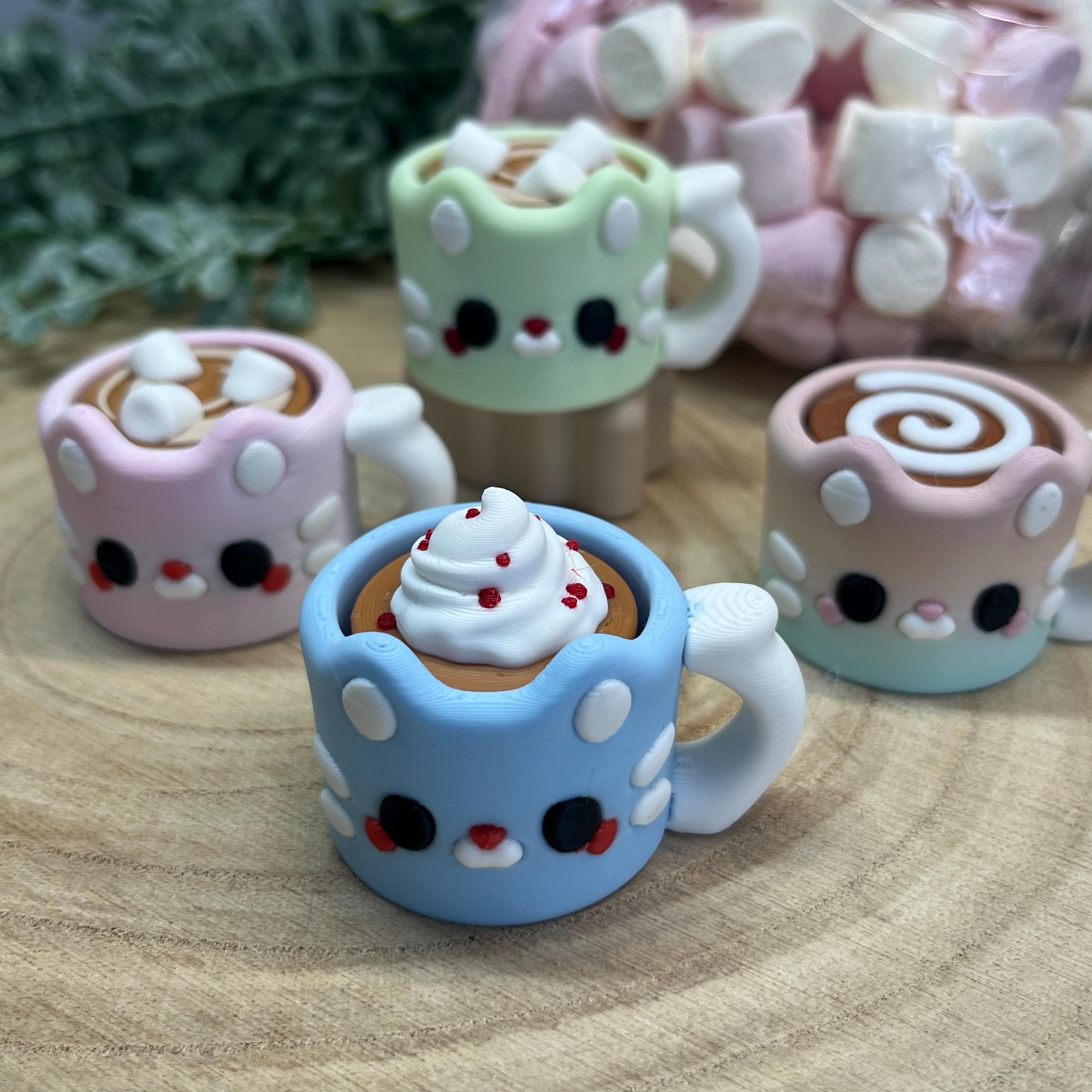 Kawaii Breakfast Fidget Clicker - Bacon, Egg, Toast, Hot Chocolate ...