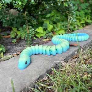 Python Snake Fidget Toy I  44cm Long Flexible Reptile Gift For Her, Him, Girl, Boy I Articulated Chunky Flexi Stim, Toy I Calming Autism