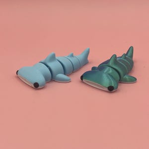 Hammerhai Hai Fidget Spielzeug Schlüsselbund Flexible Sea Life Sensorische Taschenanhänger Geschenk