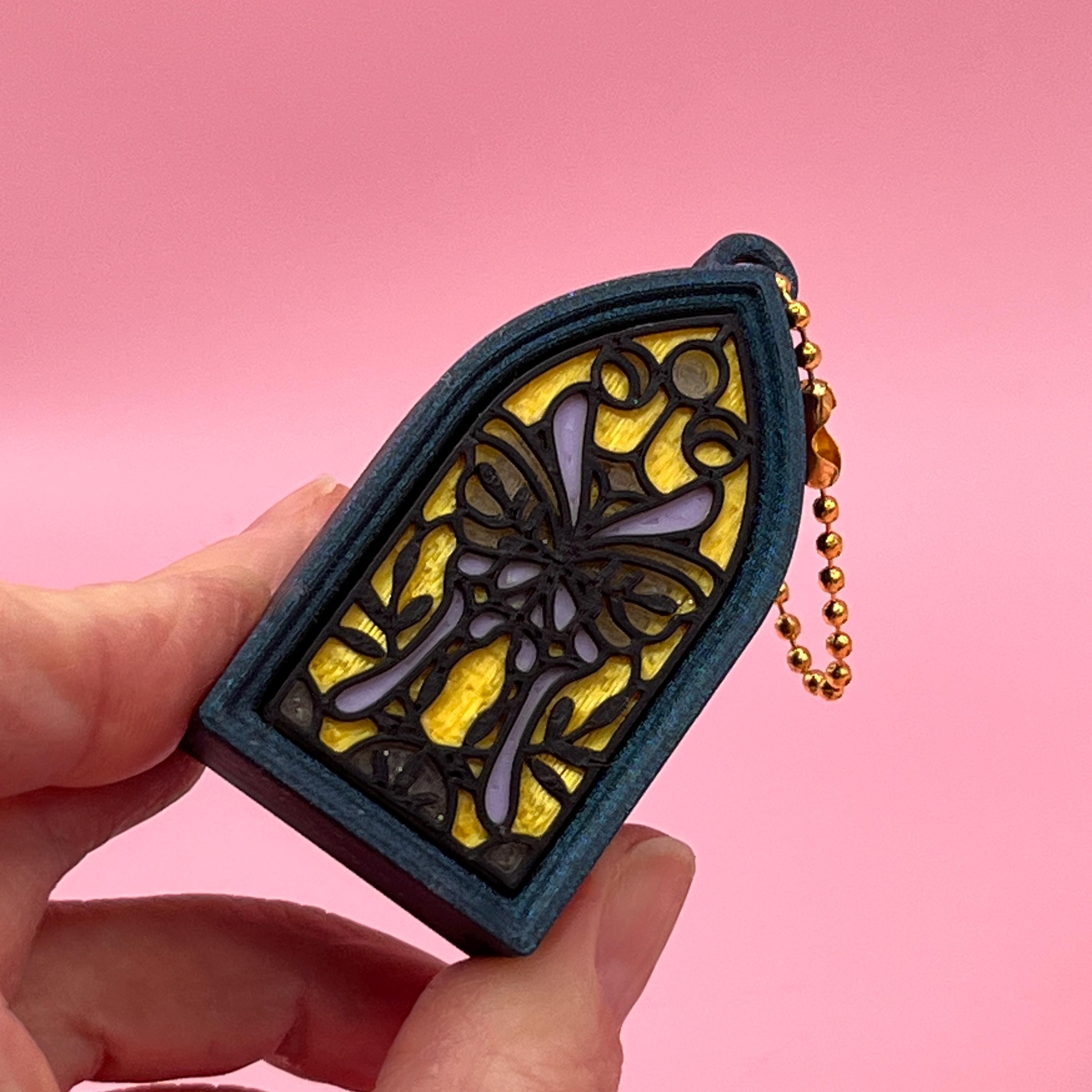 Gothic Stained Glass Window Clicker Fidget - Colourful Desk Toy ...