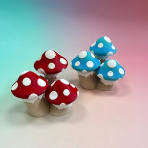 Fidget clicker a forma di fungo - Regalo a forma di fungo per lettori, amanti della lettura e appassionati di libri.