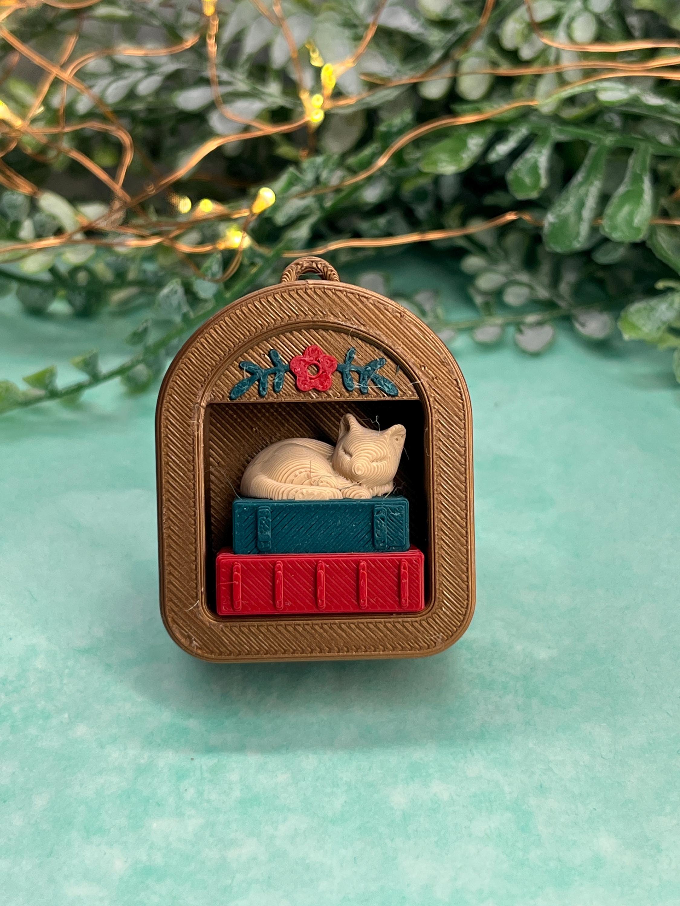 Nook Key Chain Mini Book Shelf Fidget Clicker Keychain Book Nook With Frog Gift, Cat ...