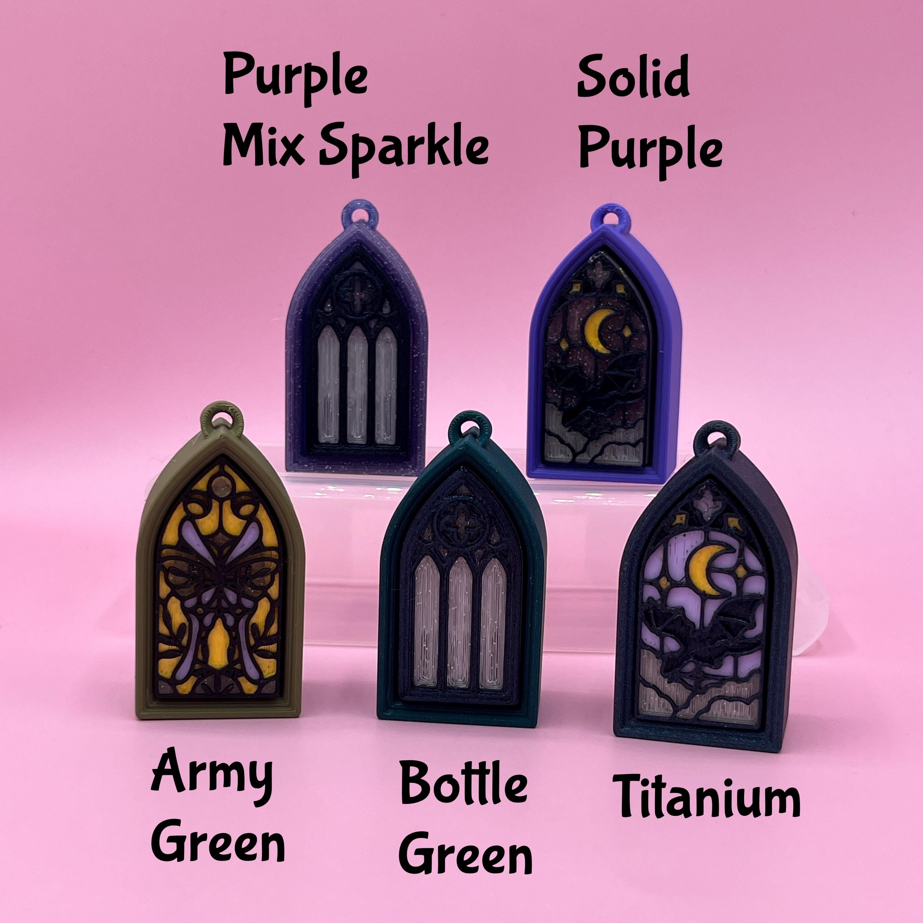 Gothic Stained Glass Window Clicker Fidget - Colourful Desk Toy ...