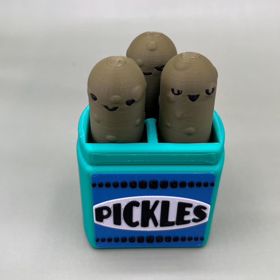 Pickles Jar Fidget Clicker Toy, 3 Keyboard Keys - Clicky Calming Food ...