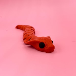 Cobra Snake Fidget Toy - Calming Stim, Wiggly, Flexible Reptile Gift