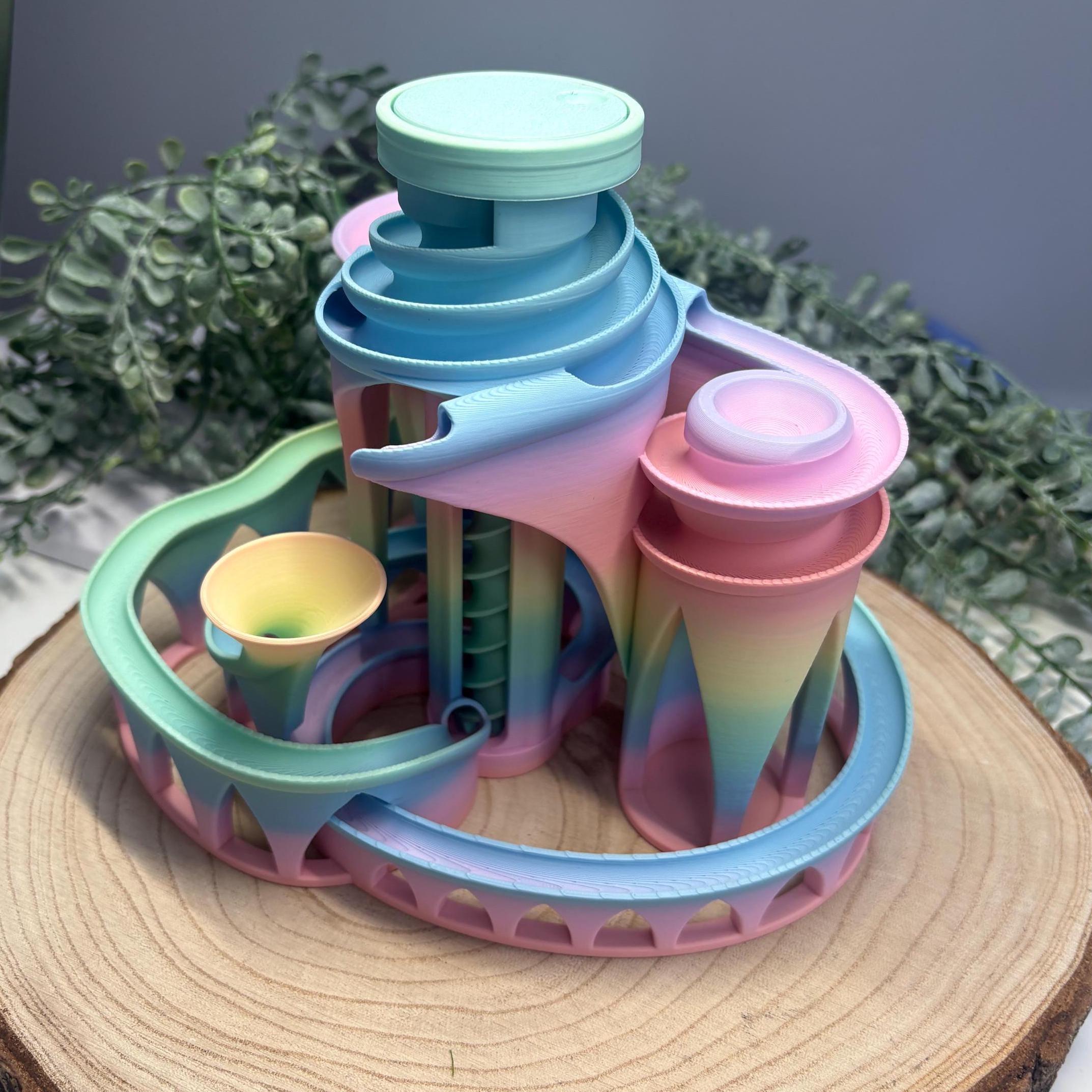 Cyclone Marble Run I Ball Bearing Mountain I Adult Desk Toys I Calming ...