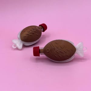Sojasåsfisk Fidget Clicker Leksak Nyckelring - Lugnande Tangentbord Clicky Mat Gåva