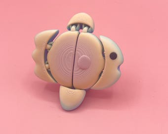 Sunfish Fidget Toy Keychain I Mola Mola Sea Creature Bag Charm