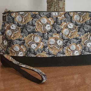 Bolso de mano con calaveras estilo victoriano y steampunk: 11" x 6" y 3" de ancho en la parte inferior