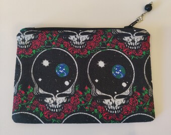 Grateful Dead - Pochette à fermeture à glissière Deadhead 5,5" x 3,5"