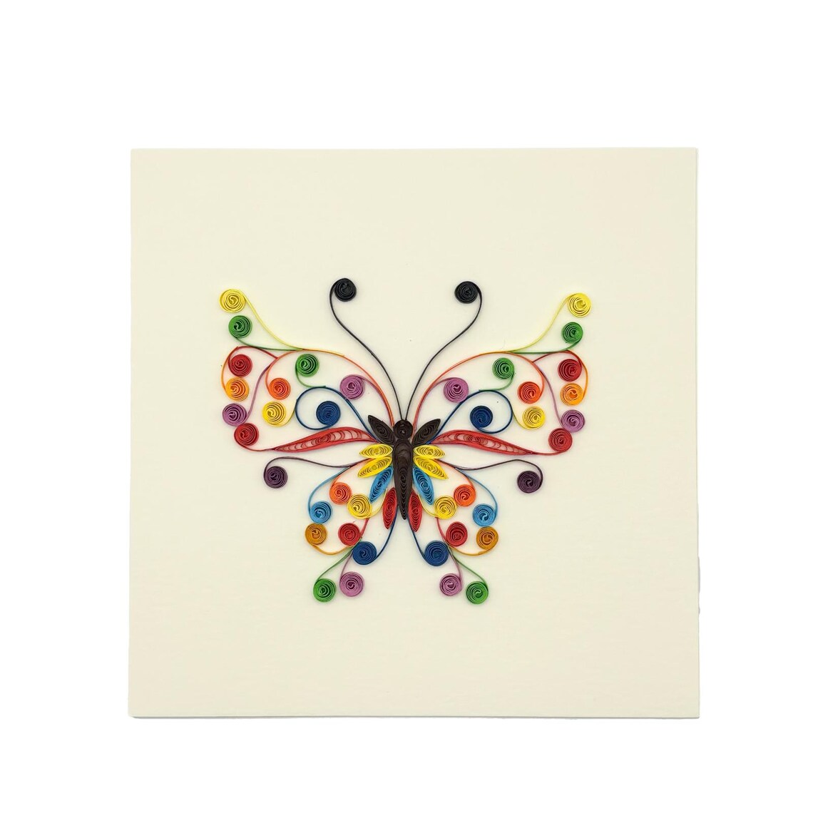 Colorful Butterfly Card Handmade Quilling Greeting Card - Etsy
