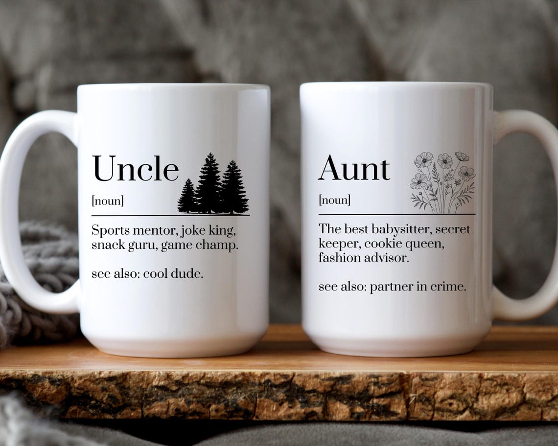 Personalized Uncle & Aunt Definition Mug | Mother's and Father's Day ...