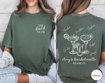 Custom Bachelorette Party T-Shirts: Cocktail Bridal Party Matching Shirts