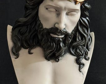 Jesus Christus aus wiederverwendetem Carrara-Marmor, 22 cm