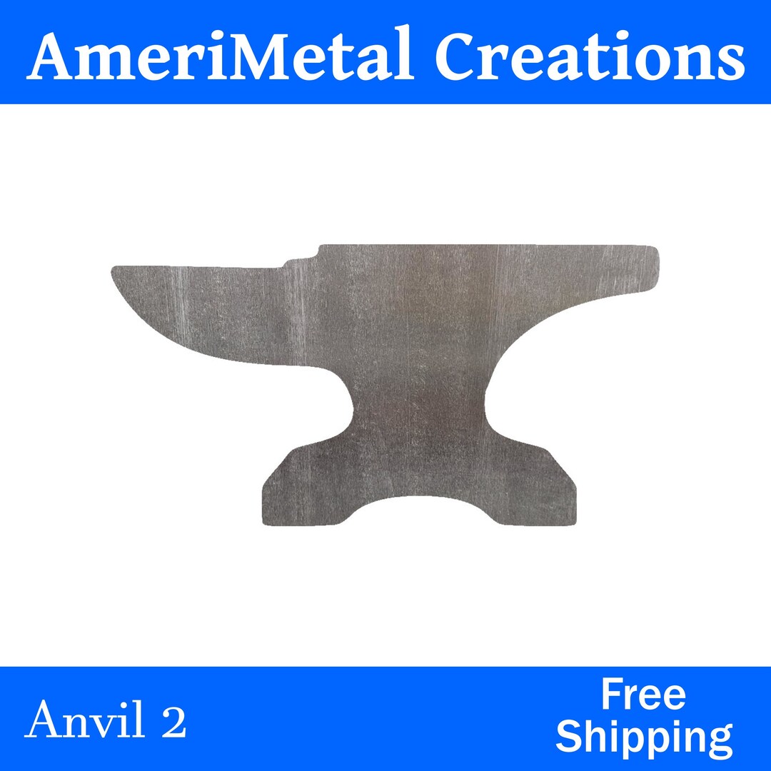 Anvil 2 Metal Cutout Shape, Wall Art Decoration for Home, Farmhouse ...