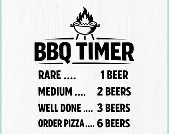 Divertido temporizador de barbacoa SVG, maestro de la parrilla SVG PNG, diseño de camiseta para papá parrillero, cita de barbacoa SVG, regalo de barbacoa para el Día del Padre, parrilla PNG
