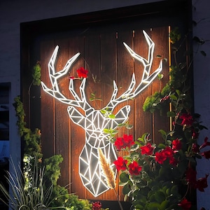 Personalized 3D LED wooden light - Individual sign with 3D letters, outdoor & indoor custom wood sign LED illuminated letters