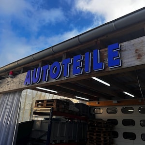 Letras LED 3D individuales - Rótulo de empresa iluminado, logotipo LED y letras publicitarias para uso interior y exterior, logotipo de empresa - rótulo iluminado personalizado