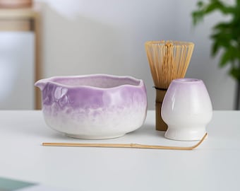手作りの花柄抹茶碗、青い植物柄陶器茶碗、陶器の詩的な抹茶碗 - Etsy 日本