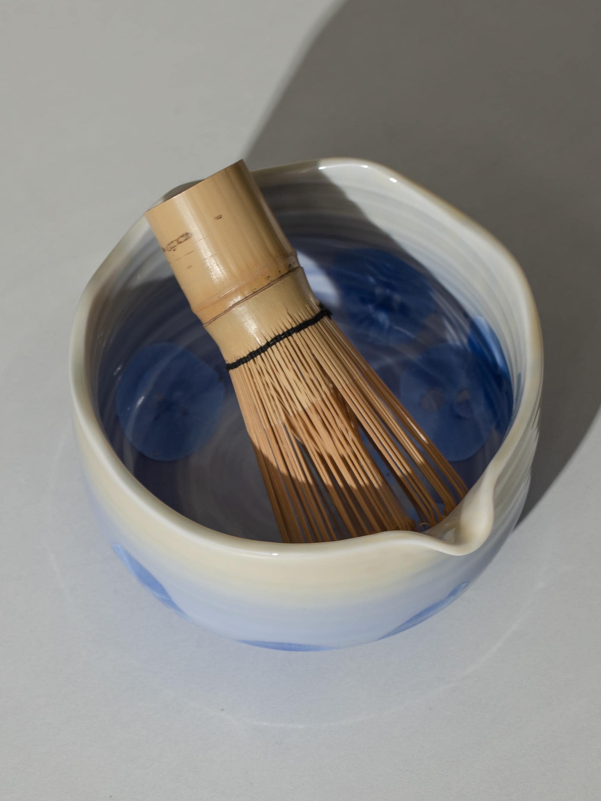 Handmade Natural Blue Flower Glazing Matcha Kit Handcrafted