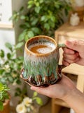 Tree Root Inspired Mug Handmade Ceramic Coffee Cup Artistic Pottery Mug Unique Gift for Him product logo