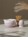 Handmade Natural Purple Flower Glazing with Emerald Transition Halos Matcha Kit Gift Ideas Handcrafted Matcha Bowl Set Matcha Gift Set product logo
