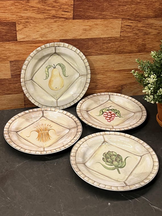 Set of Vintage Plates 20cm – American Atelier 