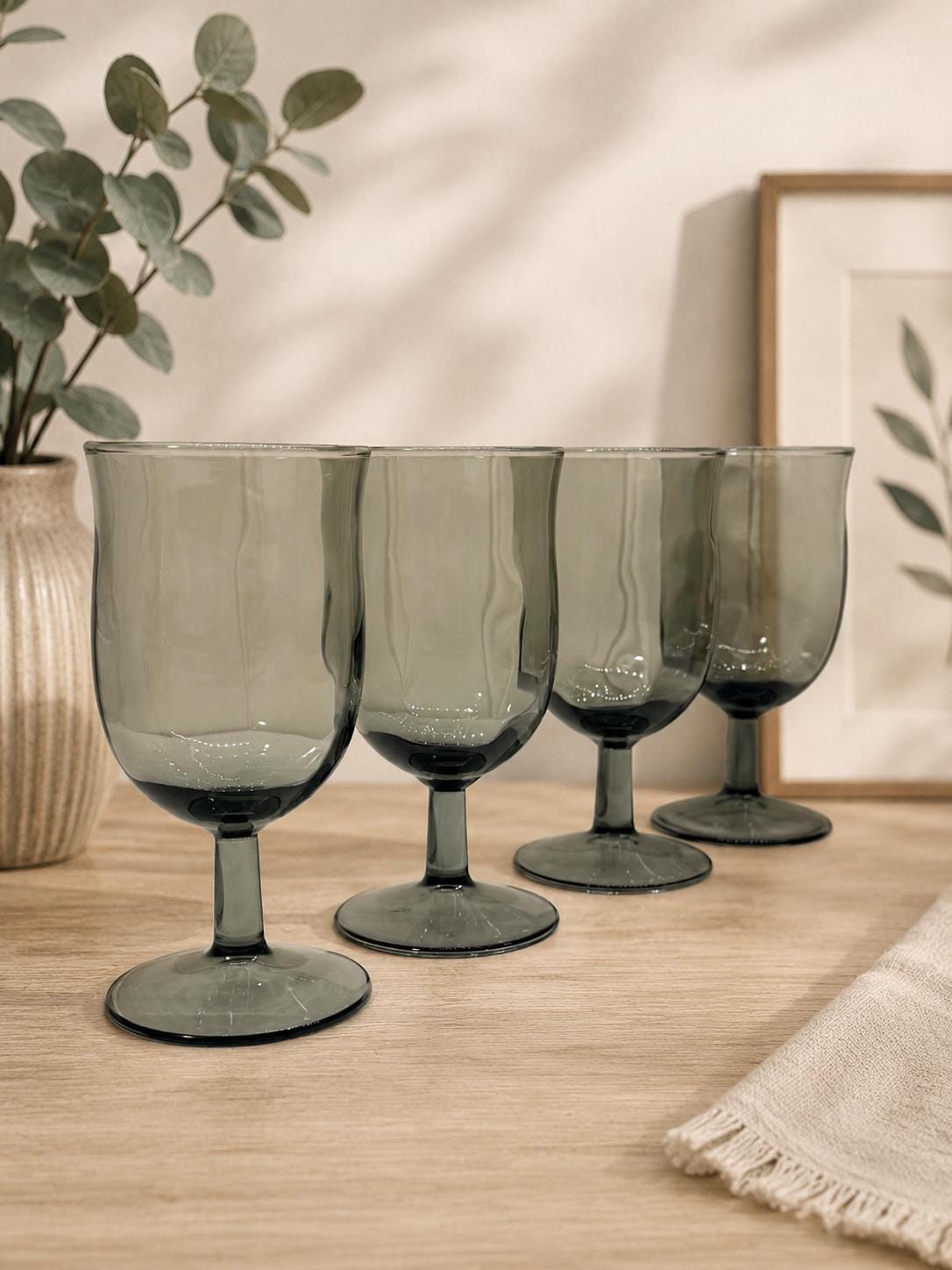 Smoke grey glassware