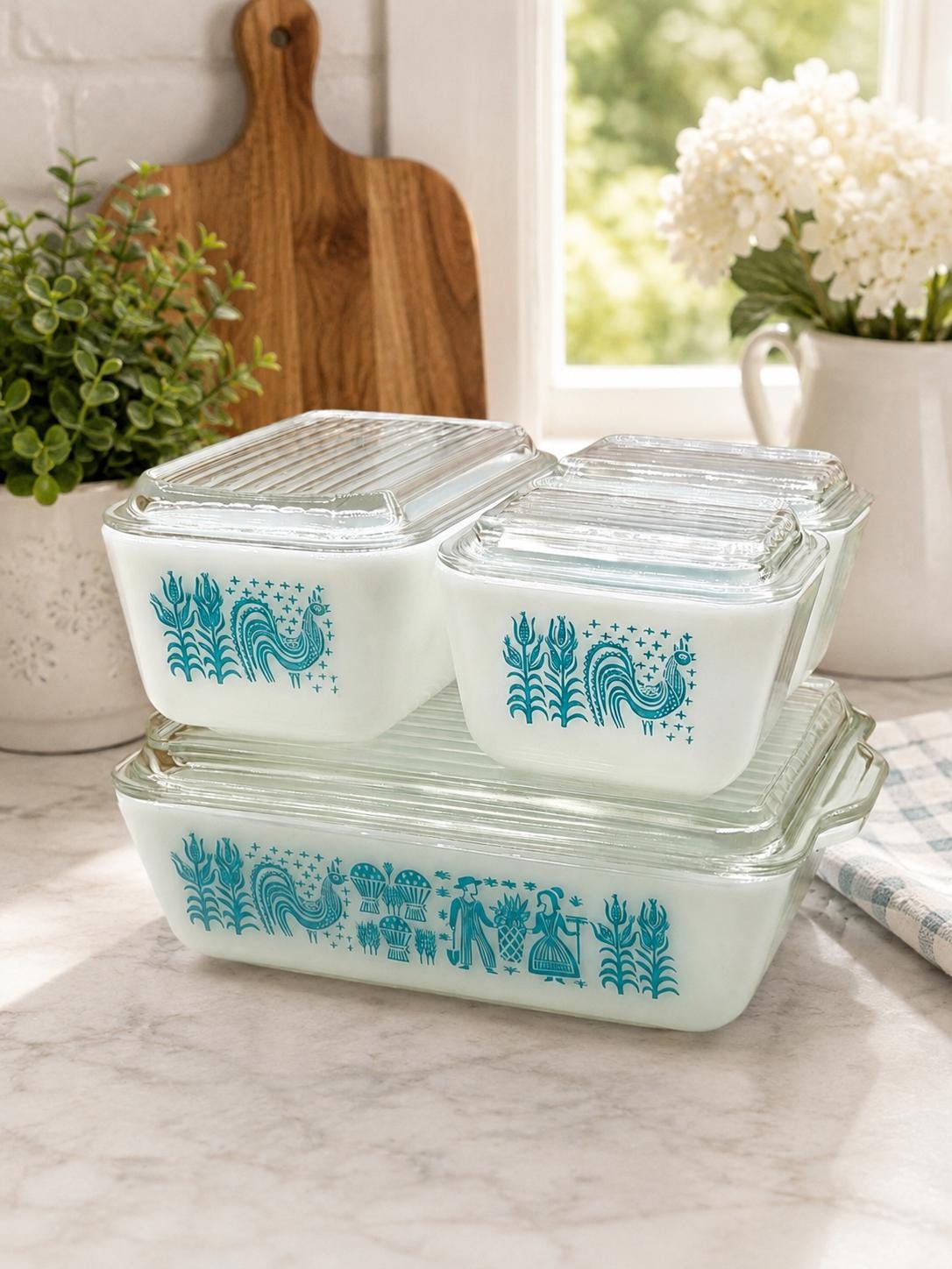 Pyrex Amish Butterprint Refrigerator Dishes - Etsy