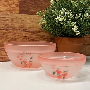 Vase Compotier Ancien En Opaline Rose Et Blanc - Italie - Tige Torsadée - Occasion En Très Bon état