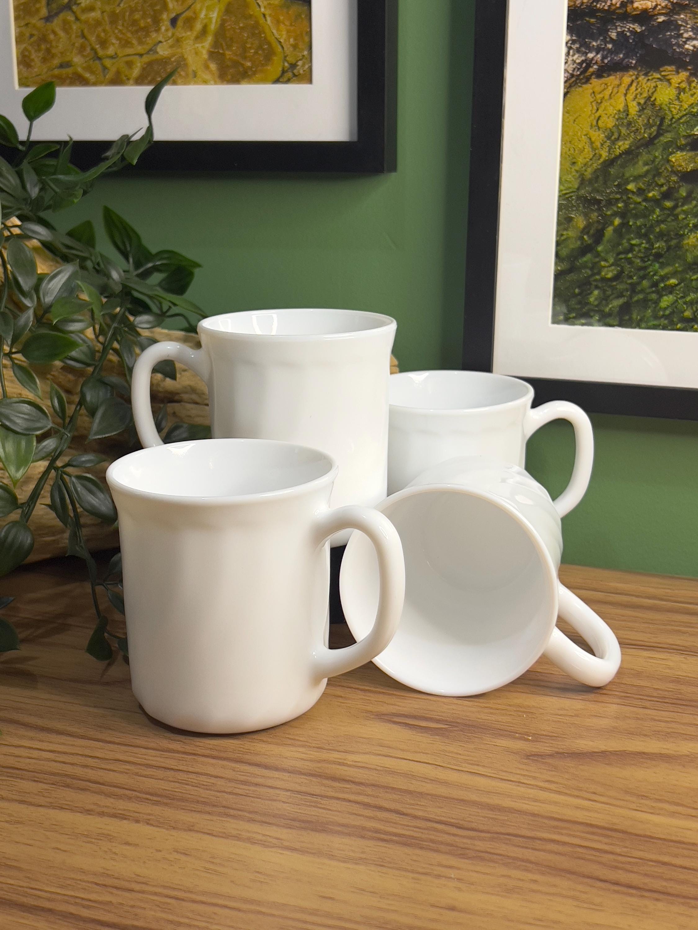 Lot De 3 Tasses Arcopal France Vintage 80's Décor Bord De Mer Marins