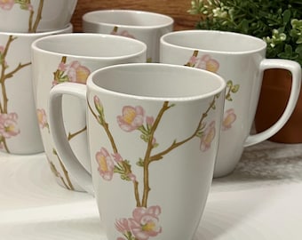Vintage Coral Pink Salmon Corning Coffee Mugs | Set of 3 Ceramic  Microwavable 8oz Cups | New York USA Made Drinkware | Rare Gift Idea - Etsy