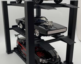 1:32 Scale Hotwheels Slot Car Diecast Matchbox 4 Post Lift Display 3 Tier