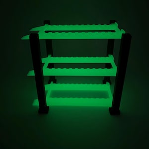 Glow in the Dark 1:64 Scale 3 Tier Hotwheels Matchbox M2 Diecast Lift Display!