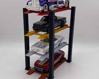 Présentoir pour élévateur de voiture moulé sous pression à l'échelle 1:64 - 4 niveaux 4 - Série Post Collector