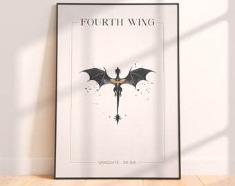 Fourth Wing - Blood Wings - Rebecca Yarros - Digital Art