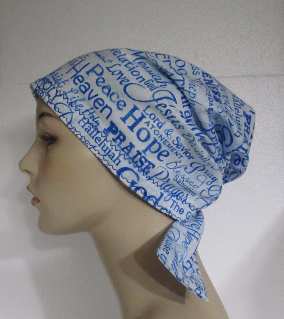 Christian Themed Chemo Hat Scrub Cap 