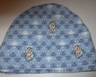 Kid's Chemo Hat  Kids Elsa from Frozen Children's Cancer Cap, Alopecia, Sleep Cap