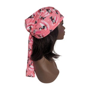 Chemo Hat Minnie in Pink New Print Cancer Hat, Alopecia, Head Cover image 7