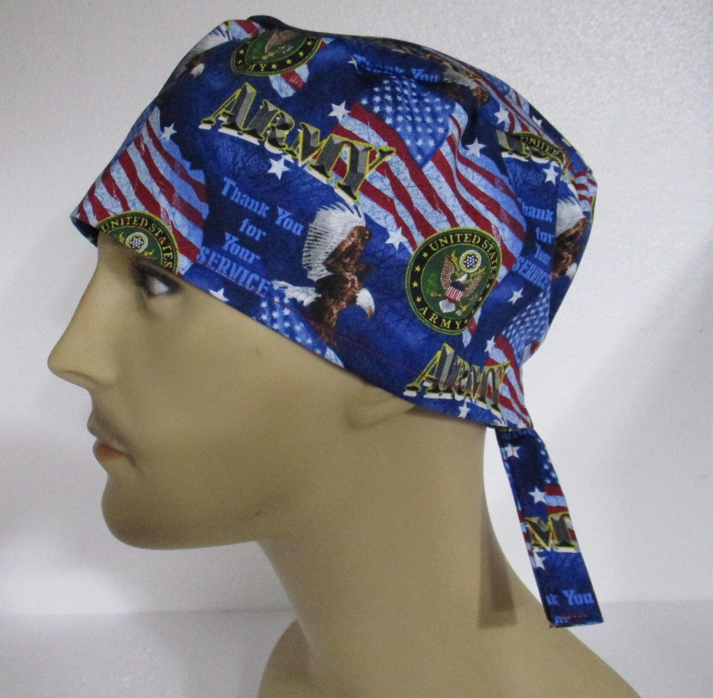 Unisex US ARMY Salute Scrub Cap OR Cap 