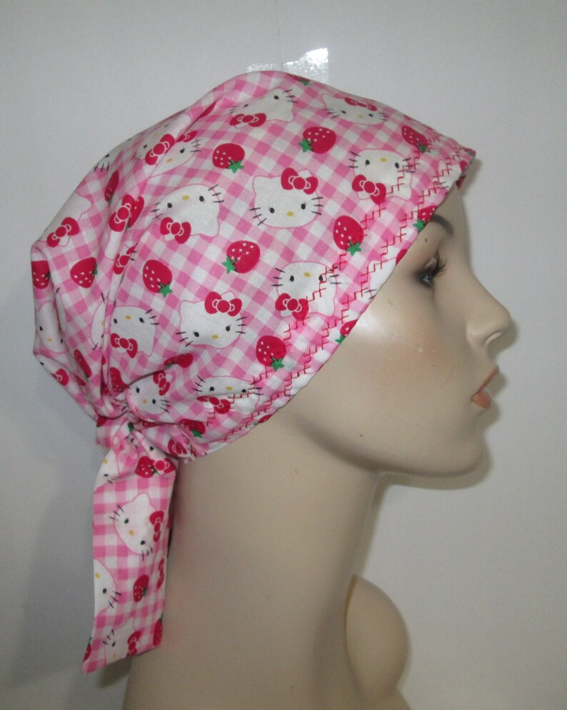 hello kitty scrub cap