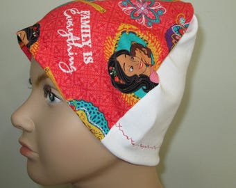 Kid's Chemo Hat, Elena of Avalor Children's Cancer Cap, Alopecia, Sleep Cap