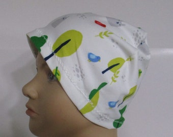 Kid's Chemo Hat Spring Summer   Knit Children's Cancer Cap, Alopecia, Sleep Cap   Play Cap