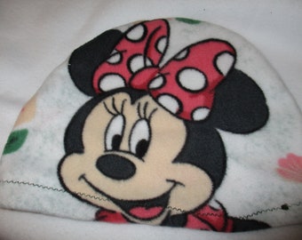 Minnie Mouse Anti Pill Fleece Hat, Winter Hat, Cancer, Chemo Hat, Alopecia