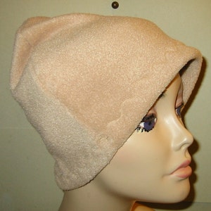 Camel Anti Pill Fleece Hat, Winter Hat, Cancer, Chemo Hat, Alopecia BeanieHandmade