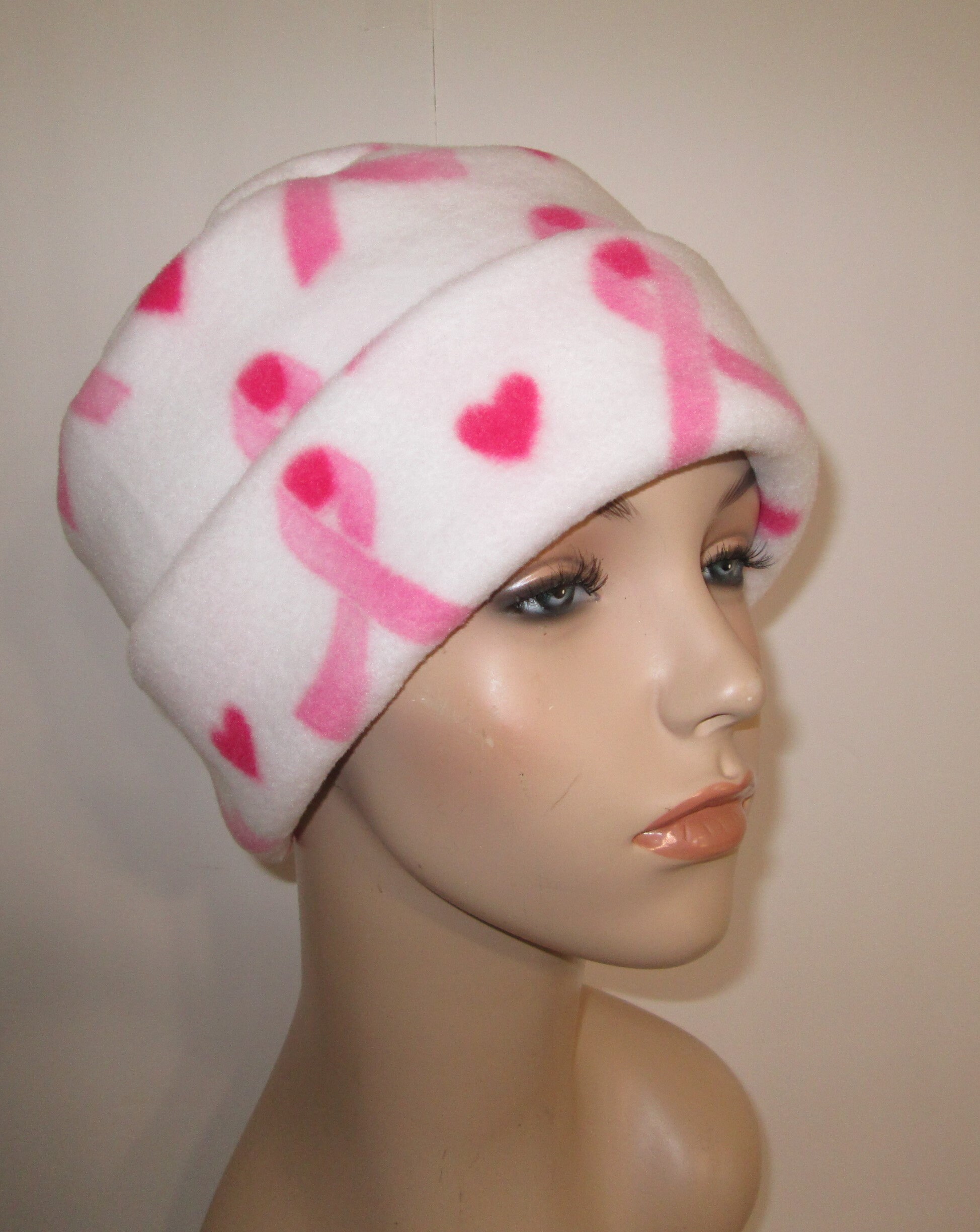 Chemo Hat Womens Plush Fleece Pillbox 