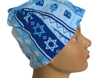 Kids Hanukkah  Alopecia  Chemo Cancer Hat Children Size