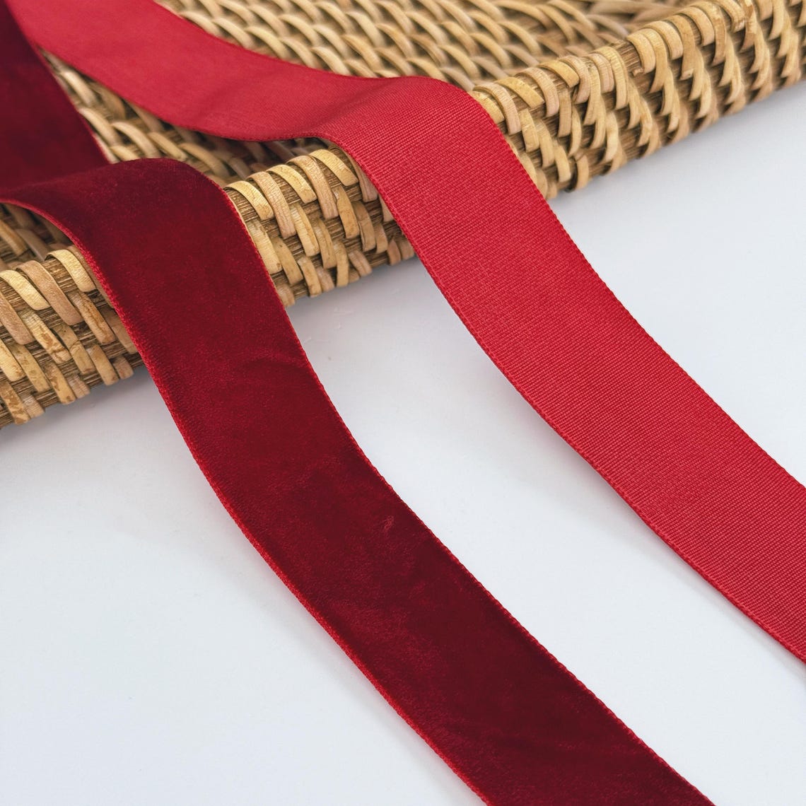 Red Rvelvet Ribbon Red Velvet Ribbon: Fall Crafts, Gift Wrapping, Christmas Decor - Etsy